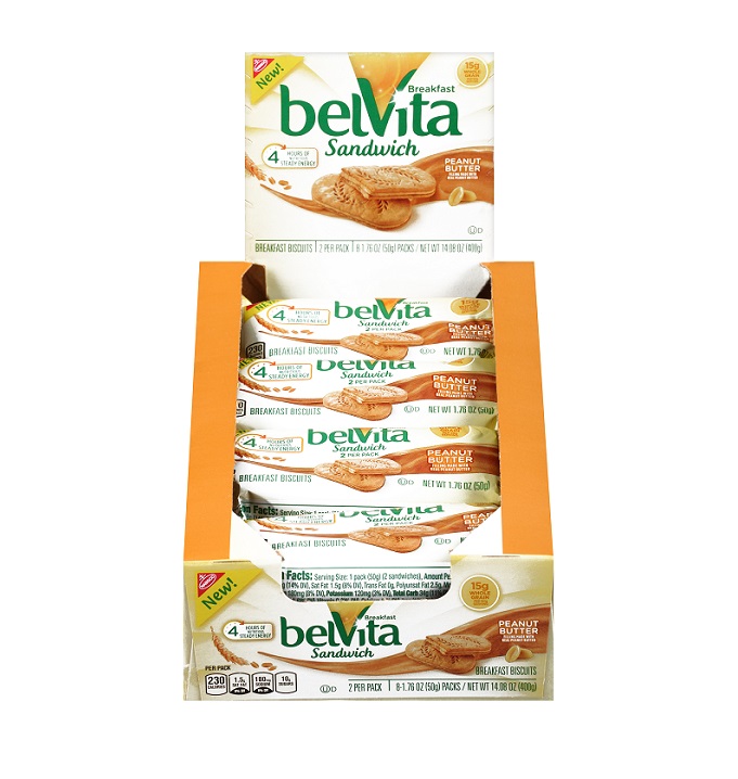 Belvita peanut butter sandwich cookie 8ct