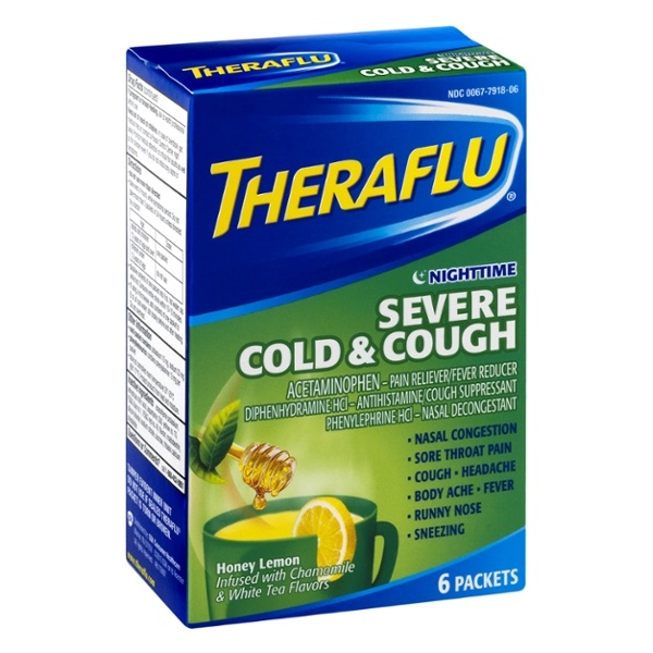 Thera flu nighttime  cold & cough 6ct