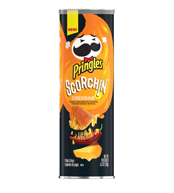 Pringles scorchin cheese crisps 5.5oz