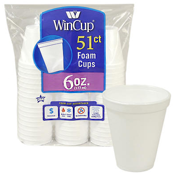 Wincup foam cup 51ct 6oz