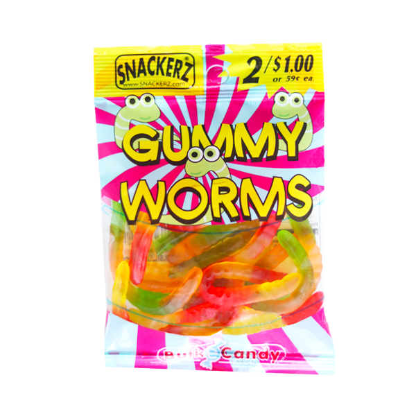 Snackerz 2/$1 gummi worms