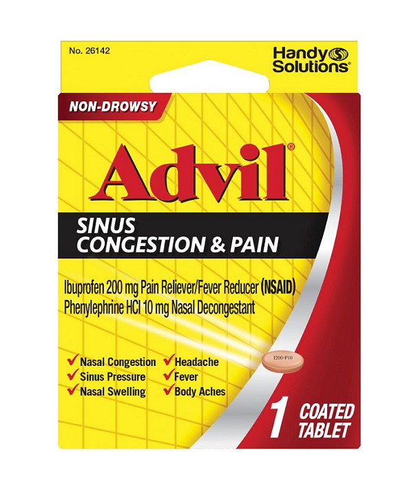 Advil sinus & pain s/d blstr 6ct