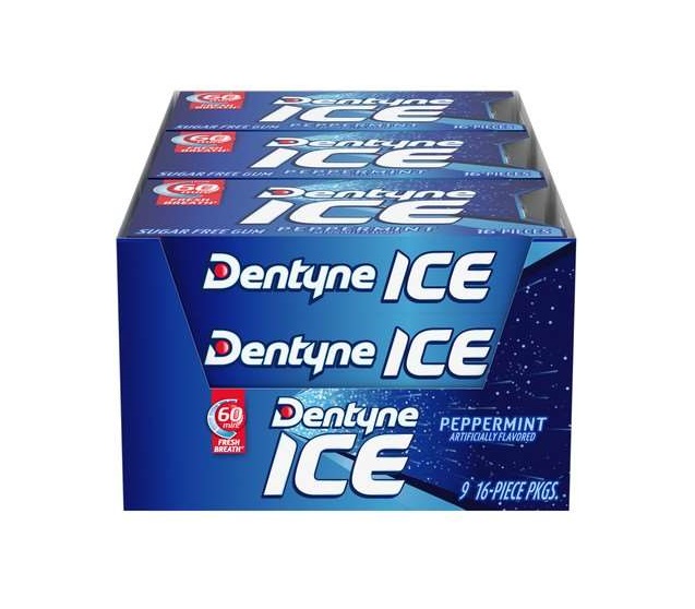 Dentyne ice peppermint gum 9ct
