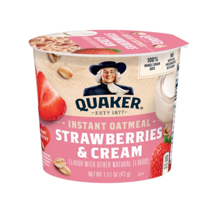 Quaker strawberry cream oatmeal 12ct 1.51oz