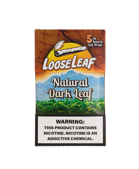 Loose leaf natural dark cigar wraps 8/5pk