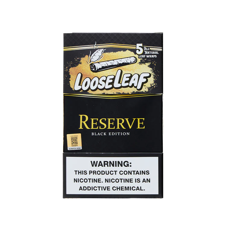 Loose leaf reserve cigar wraps 8/5pk