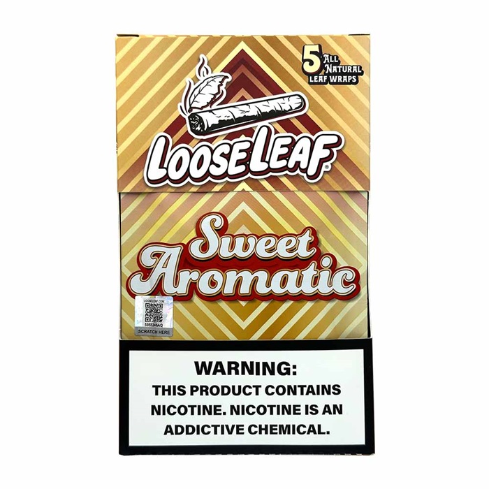 Loose leaf sweet aromatic cigar wraps 8/5pk