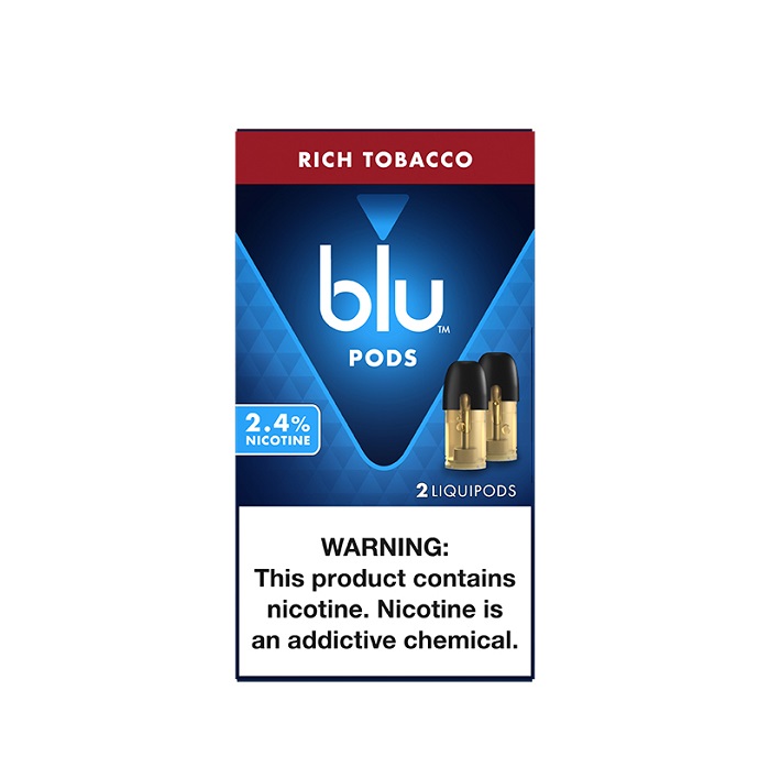Blu rich tobacco 2.4% pods 5/2ct