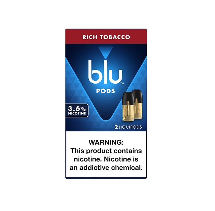 Blu rich tobacco 3.6% pods 5/2ct