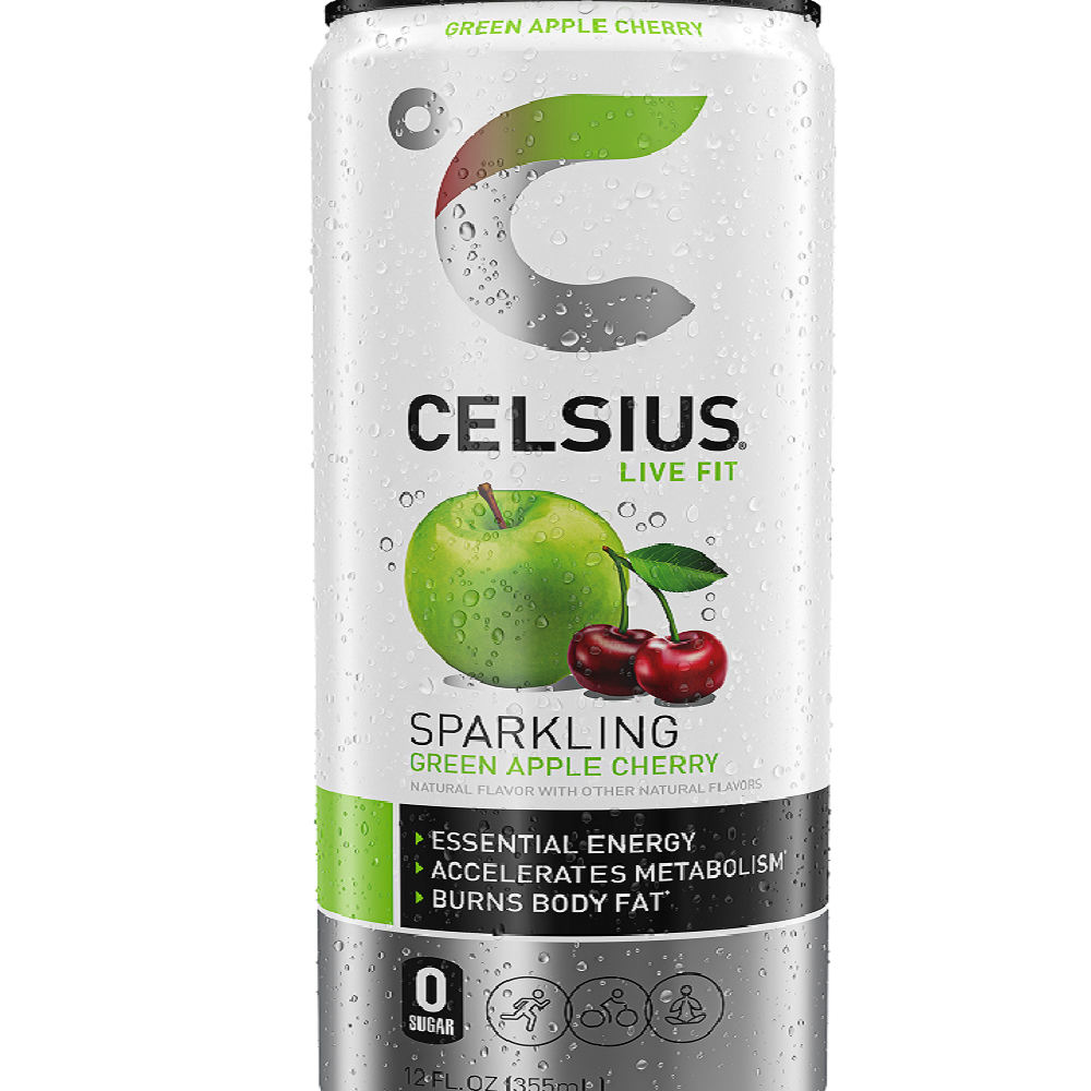 Celsius green apple cherry 12ct 12oz