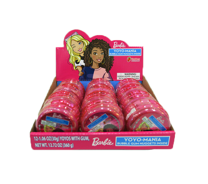 Barbie yoyo gum 12ct