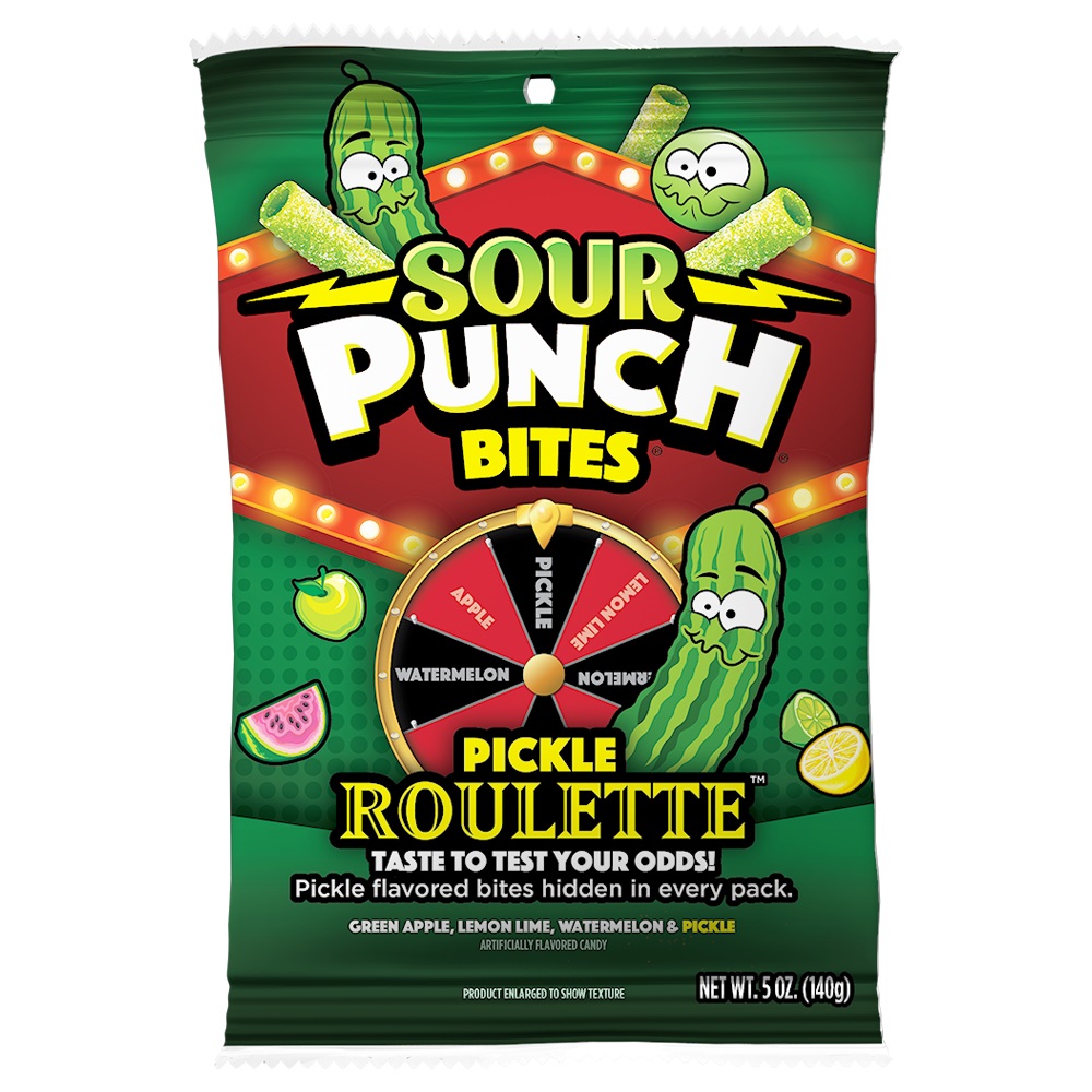 Sour punch pickle roulette bites h/b 5oz