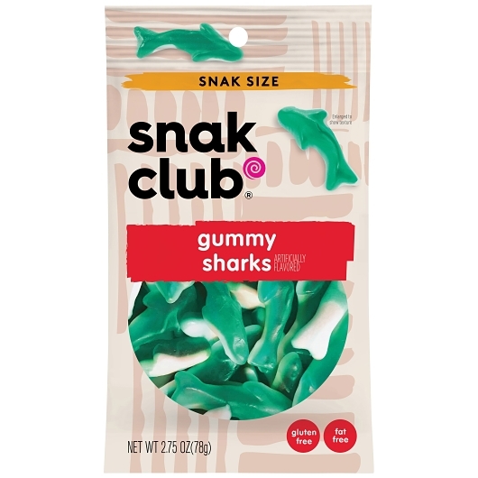 Snak club gummy sharks 2.75oz