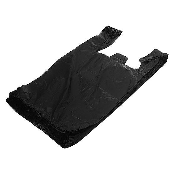 Plastic bag black medium 12 micro 1000ct