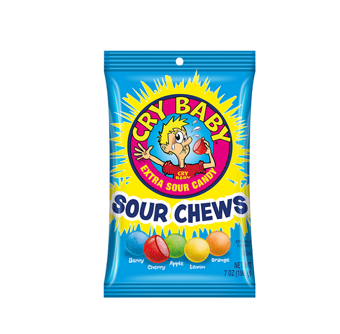 Cry baby chewy sours h/b 7oz