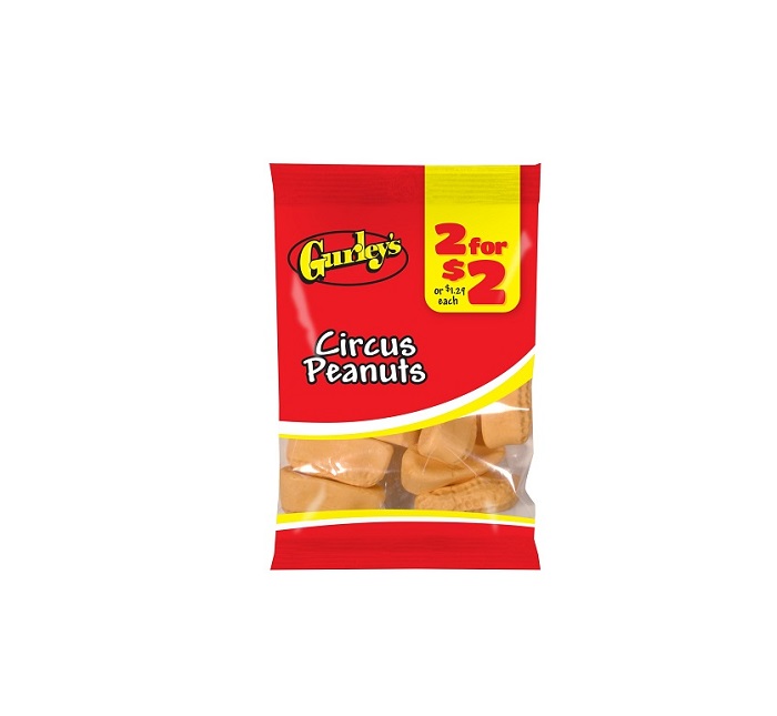 Gurley`s circus peanuts 2/$2 12ct 2oz