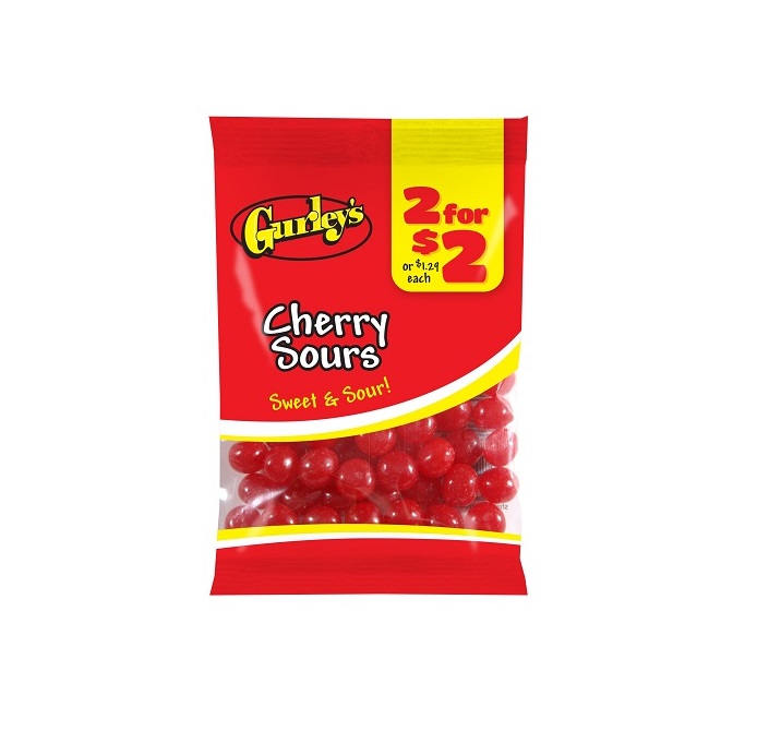 Gurley`s cherry sours 2/$2 12ct 3.5oz