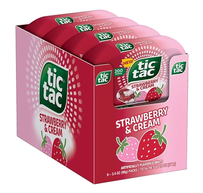 Tic tac strawberry & cream btl 8ct 3.4oz