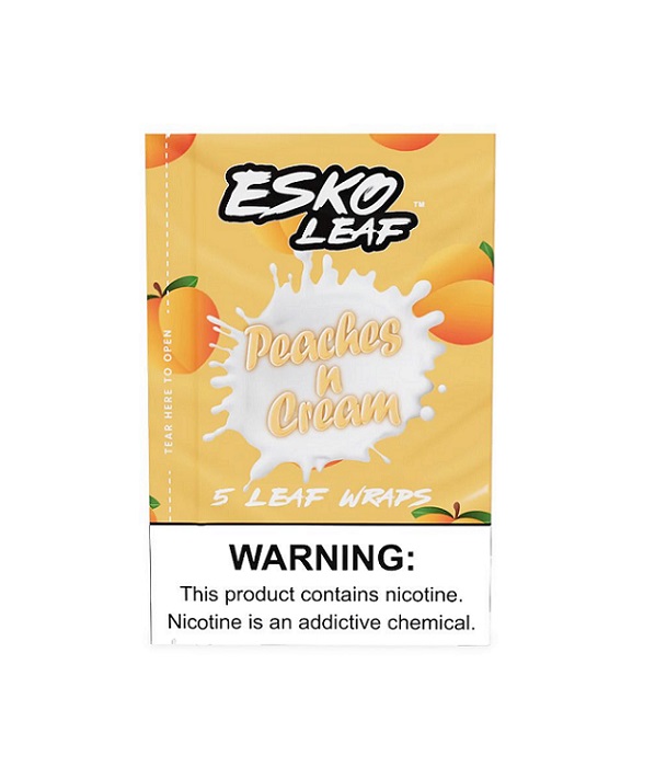 Esko leaf peaches n cream cigar wraps 8/5pk