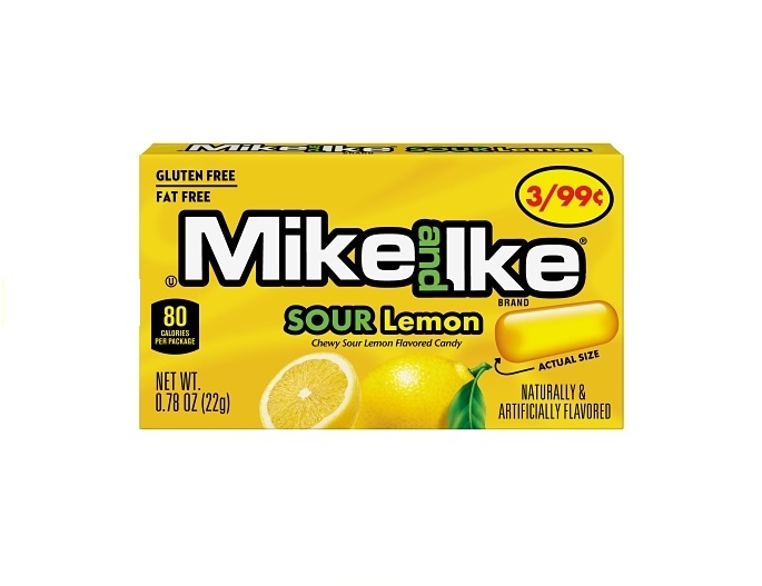 Mike & ike sour lemon 3/$.99 24ct 0.78oz
