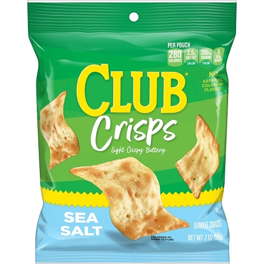 Club crackers crisps sea salt 2oz