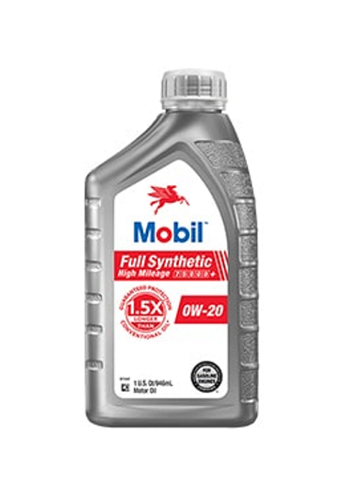Mobil sae 0w20 full synthetic high mileage 6ct 1qt