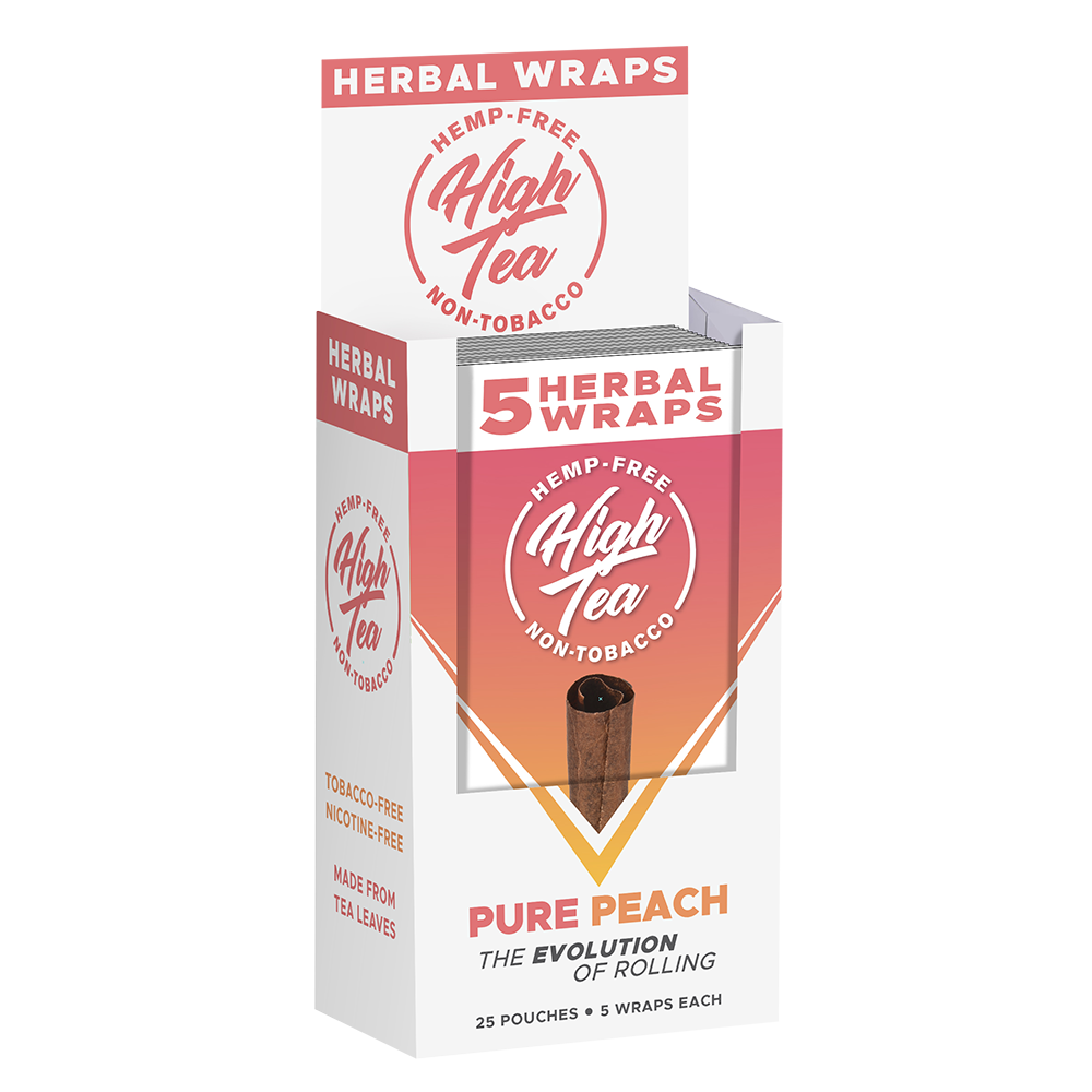 High tea herbal wraps pure peach 25/5 ct