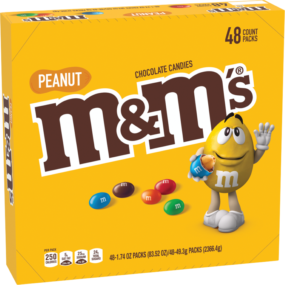 M&m`s peanut 48ct