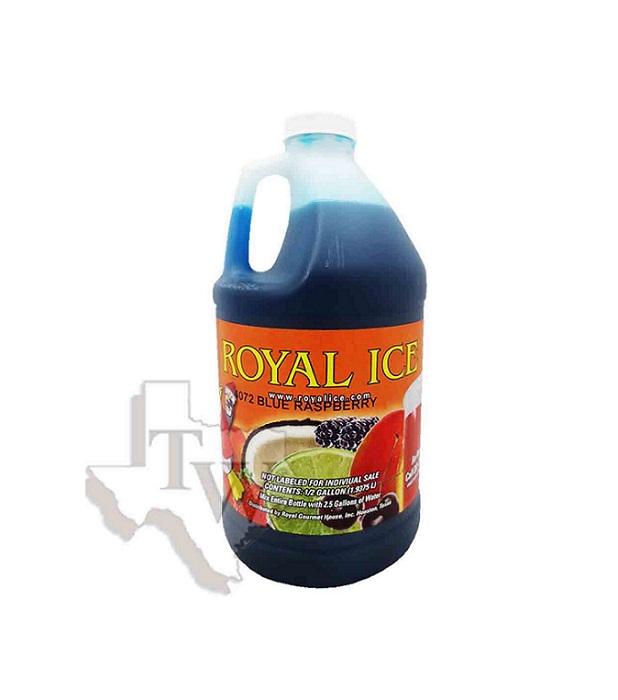 Royal ice blue raspberry slushy 1/2gal