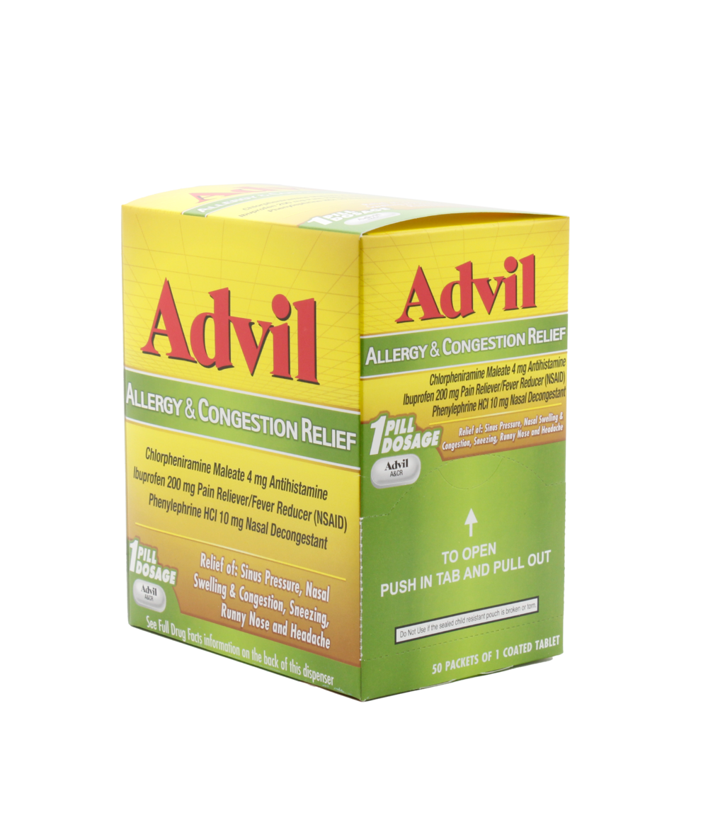 Advil allergy & congestion tab 50ct