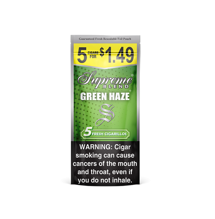 Supreme green haze 5/$1.49 15/5pk