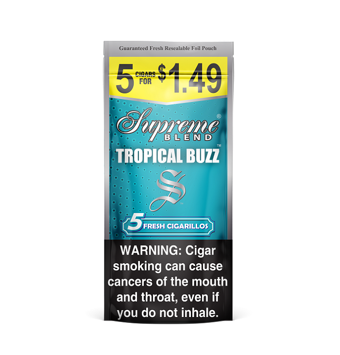 Supreme tropical buzz 5/$1.49 15/5pk