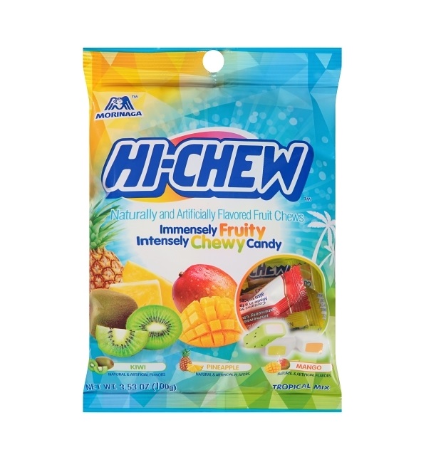Hi-chew tropical mix frt chews h/b 3.53oz