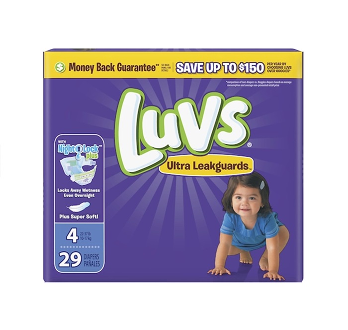 Luvs size 4 diapers 29ct