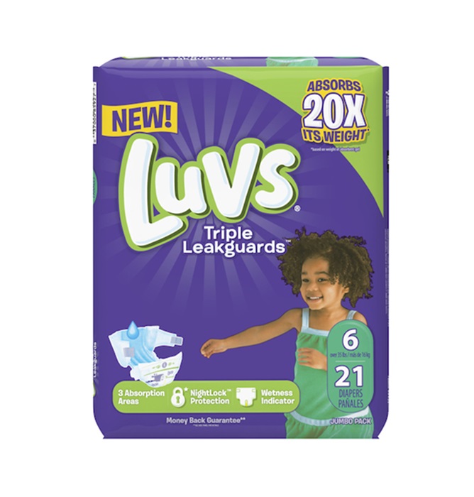Luvs size 6 diapers 21ct
