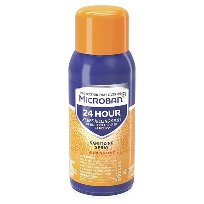 Microban citrus sanitizing spray 2.8oz