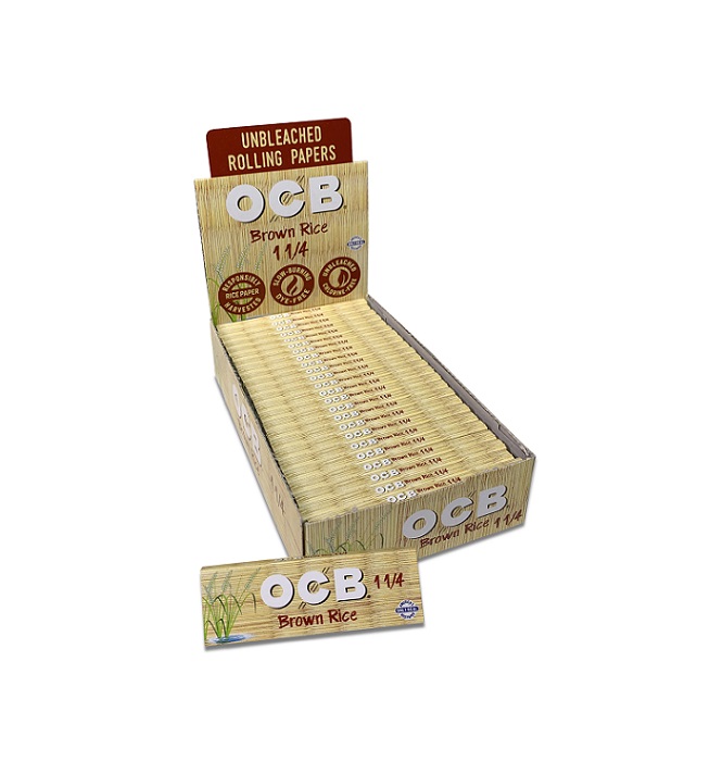 Ocb brown rice rolling papers 1.25