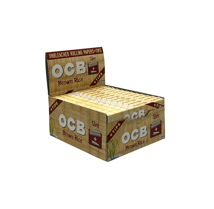 Ocb bamboo rolling papers with tip slim 24ct
