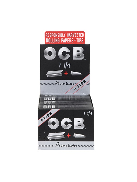 Ocb premium rolliing paper with tip 1.25