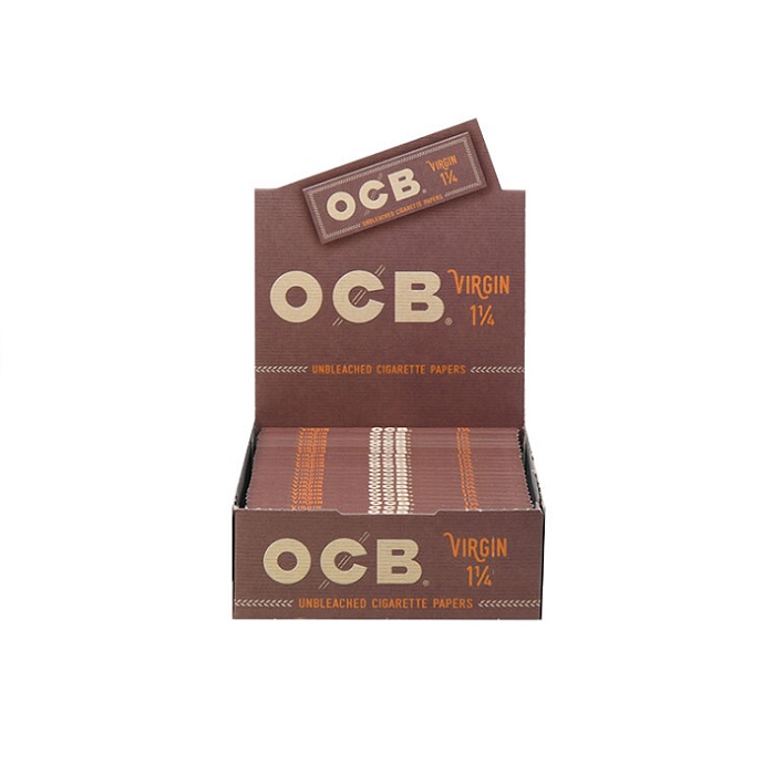 Ocb virgin rolling paper 1.25`` 24ct