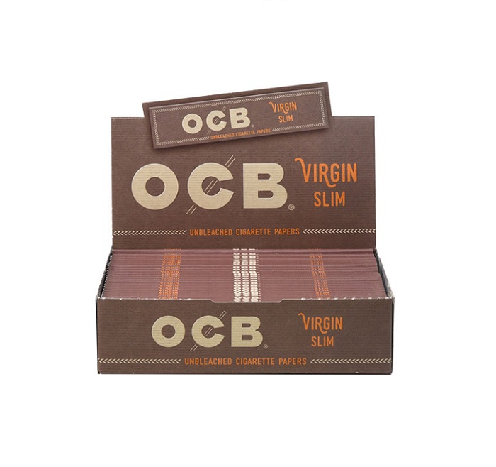 Ocb virgin rolling paper slim 24ct
