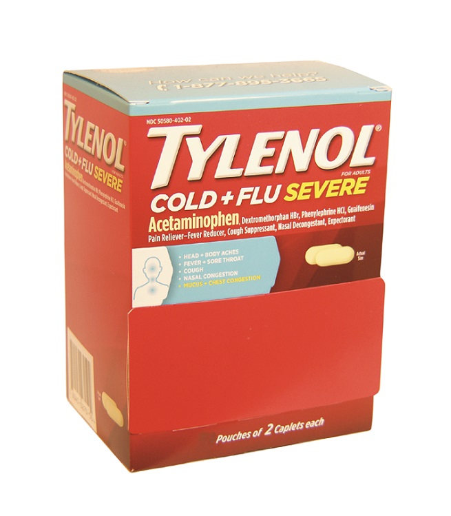 Tylenol cold + flu severe 25/2ct