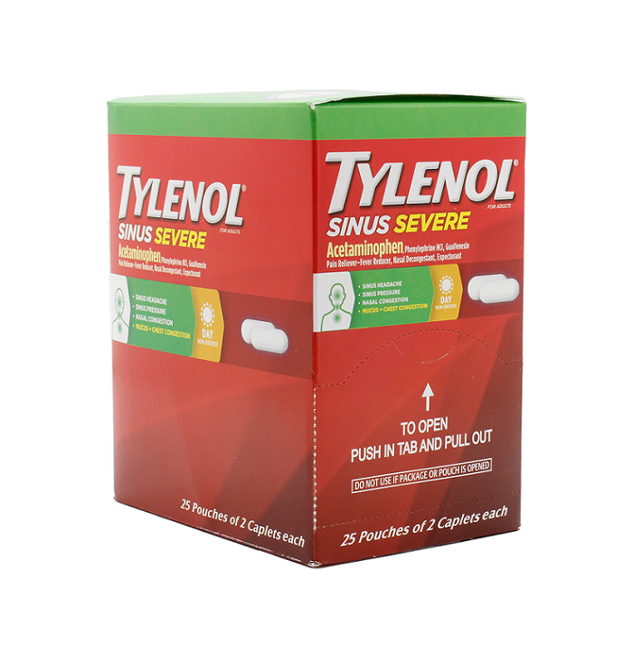 Tylenol sinus severe 25/2ct