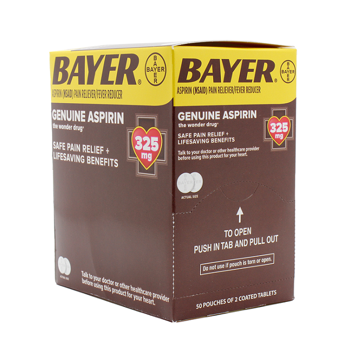 Bayer aspirin original 50/2ct