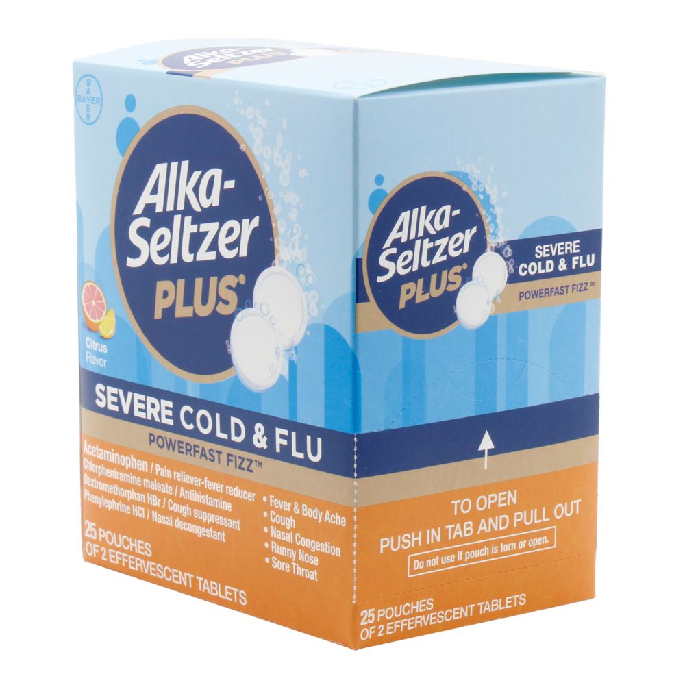 Alka seltzer plus citrus cold & flu 25/2ct