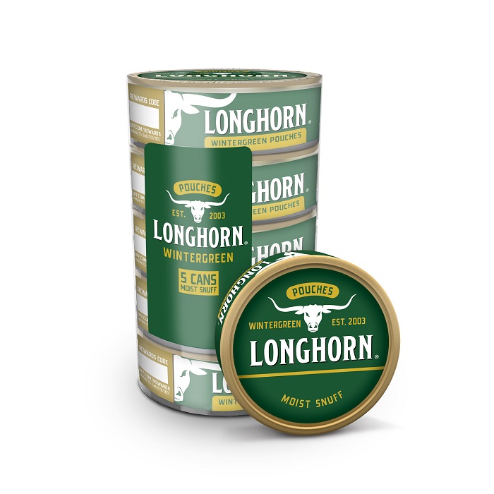 Longhorn wintergreen pouches 5ct 0.82oz