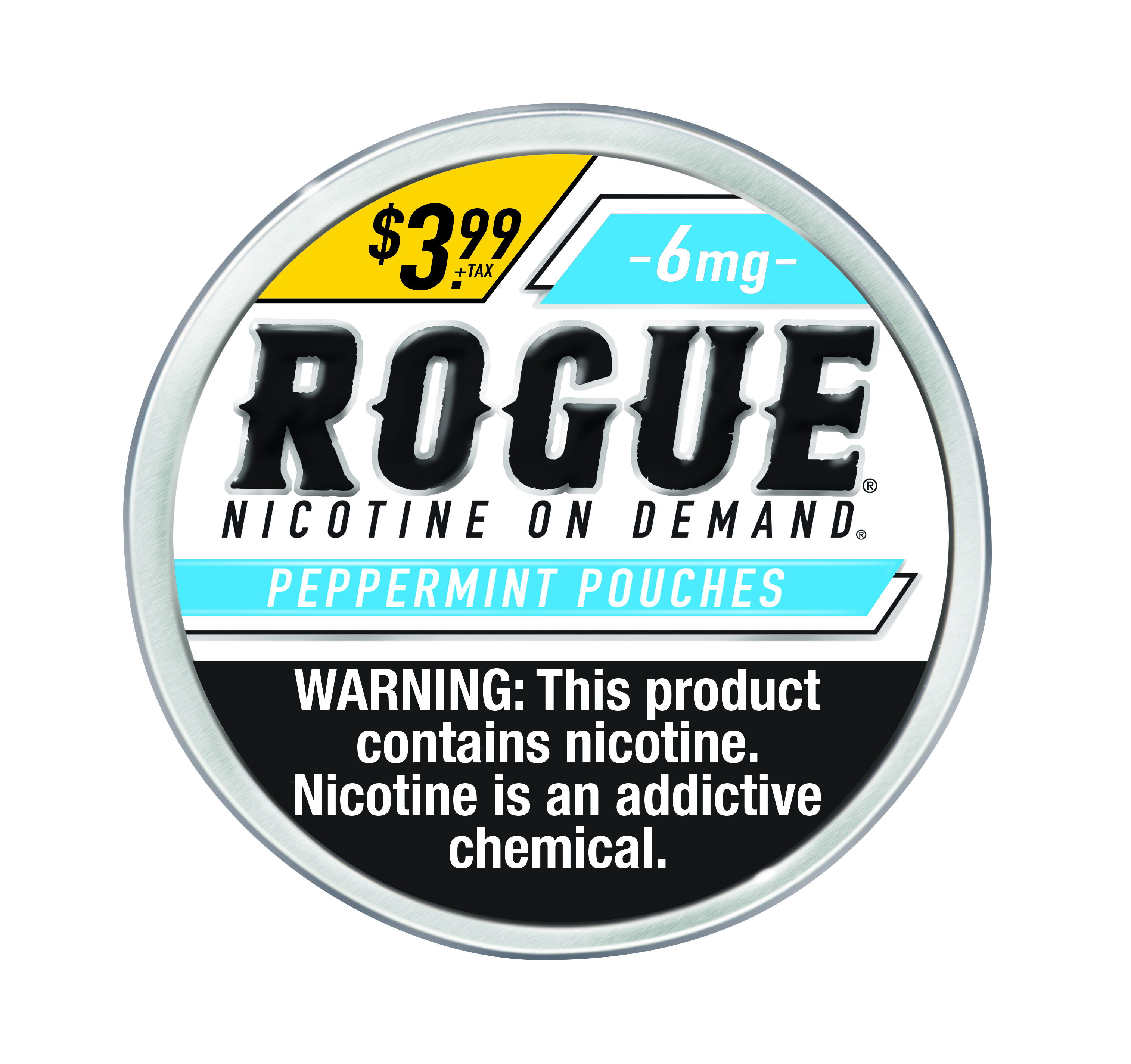 Rogue peppermint nicotine pouch $3.99 6mg 5ct