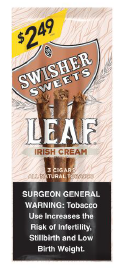 Swi swt leaf cgrlo irish cream $2.49 pch 10/3ct