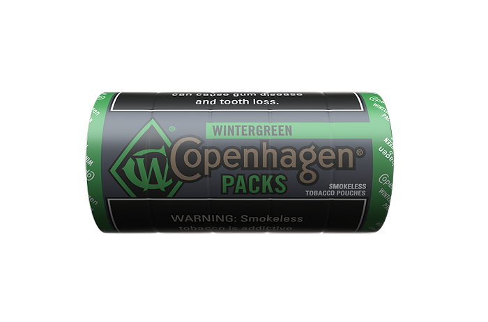 Copenhagen wintergreen packs 5ct 1.2oz