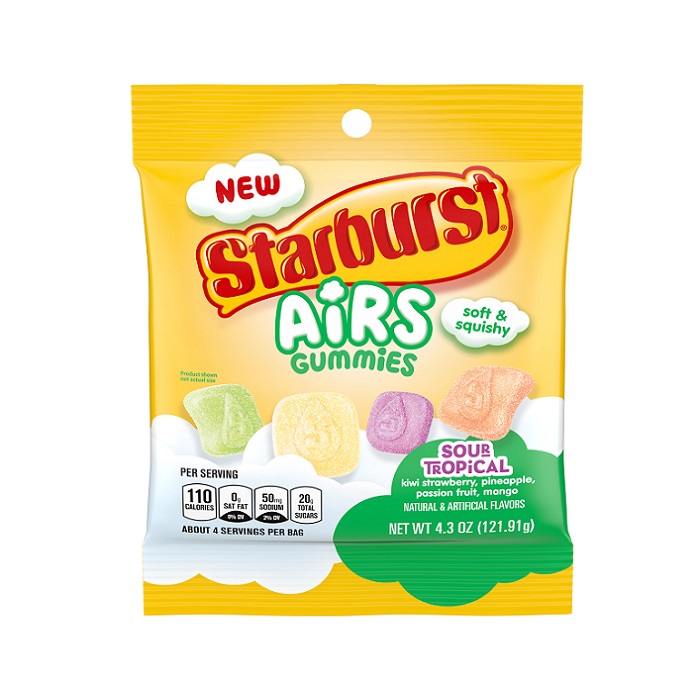 Starburst sour tropical air gummies h/b 4.3oz